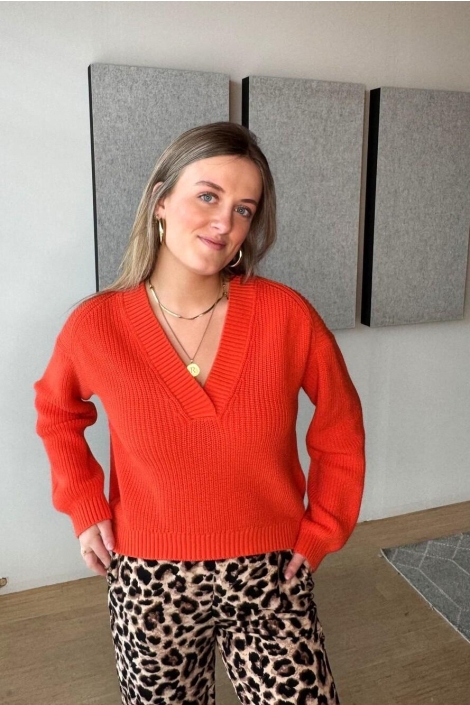 Pieces pcsise ls v-neck knit bc